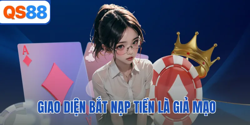Giao diện bắt nạp tiền là giả mạo